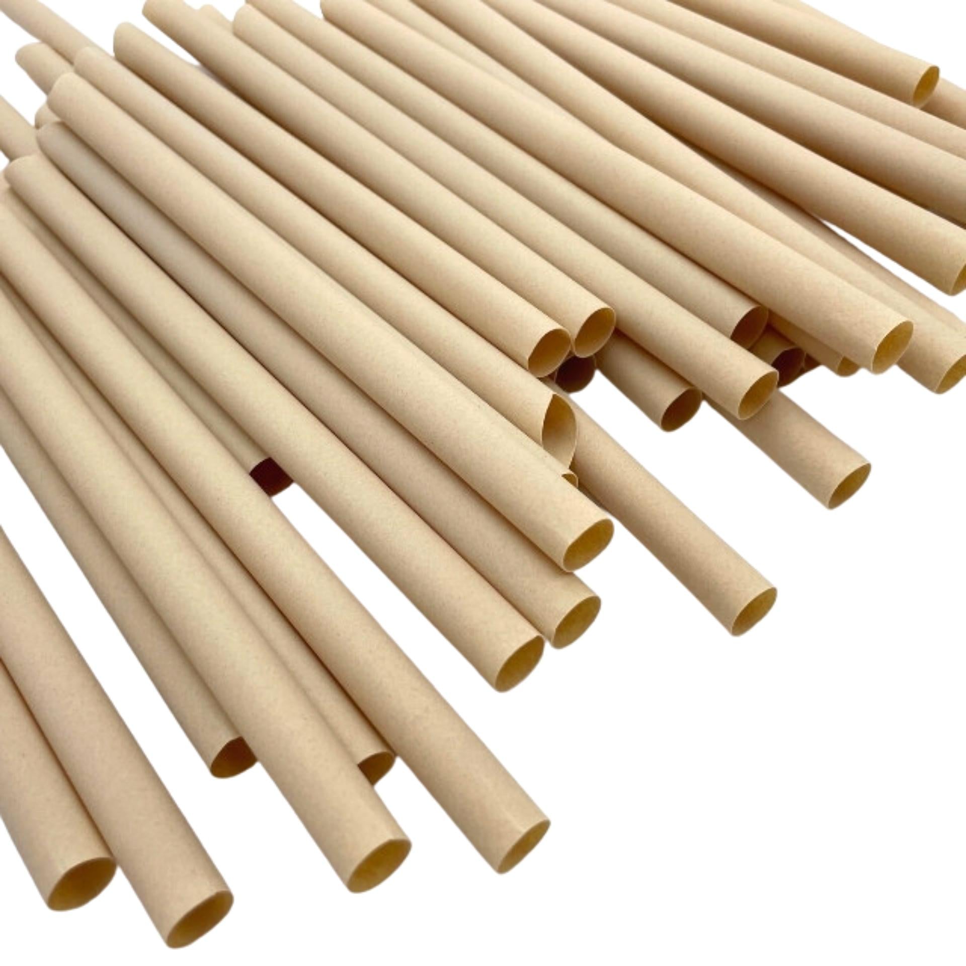 CHANYI Bamboo Straws 12mm - 100% Compostable Plant-Based Bamboo Fiber, Durable, Eco Friendly, Biodegradable & Disposable, for Drinking