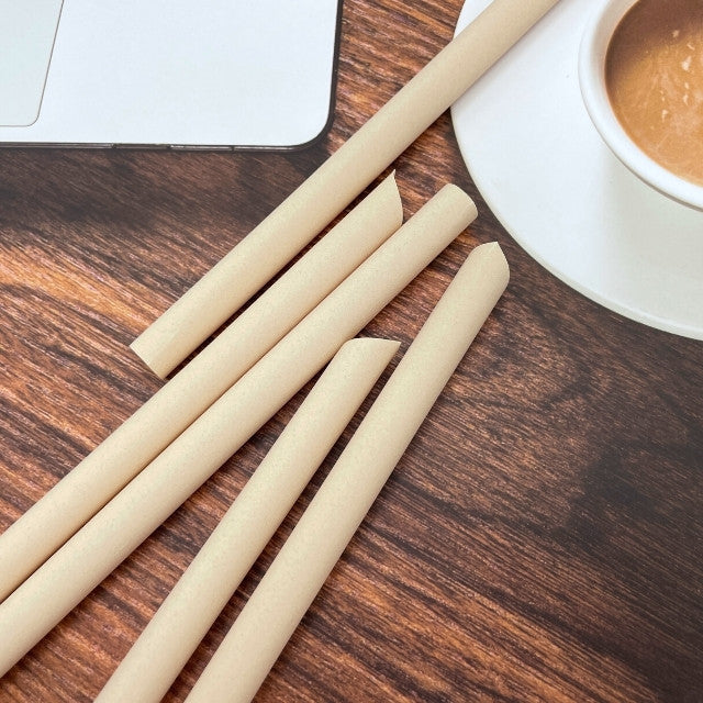 CHANYI Bamboo Straws 8mm - 100% Compostable Plant-Based Bamboo Fiber, Durable, Eco Friendly, Biodegradable & Disposable, for Drinking