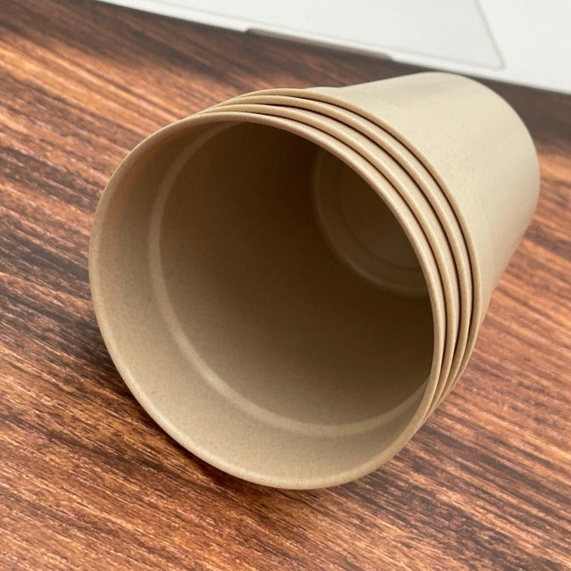 CHANYI Bamboo Cups - 100% Compostable Plant-Based Bamboo Fiber, Durable, Eco Friendly, Biodegradable & Disposable, for Drinking